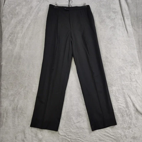 Calvin Klein Tuxedo Mens 40L Black 3‎ Button Notch Satin Lapel Wool Pants 32x33